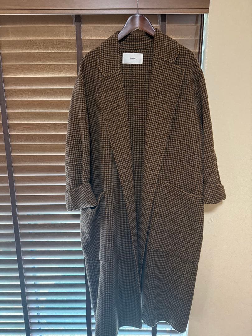 美品　TODAYFUL Over Check Coat 36