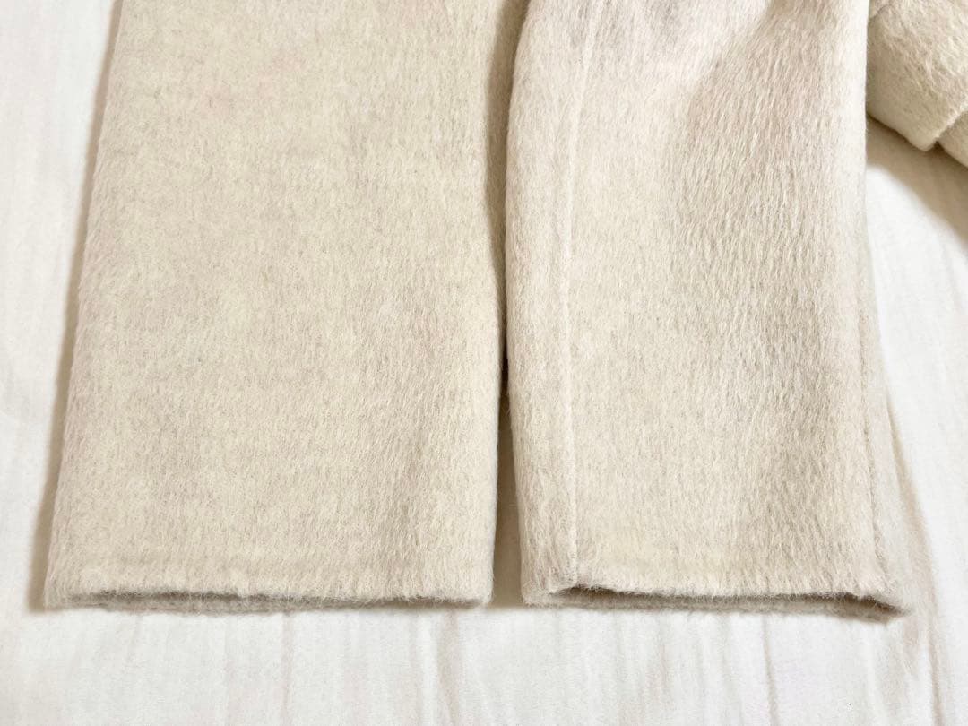 【早い者勝ち！】ok.soon チェスターコート　スカーフ付き　アイボリー