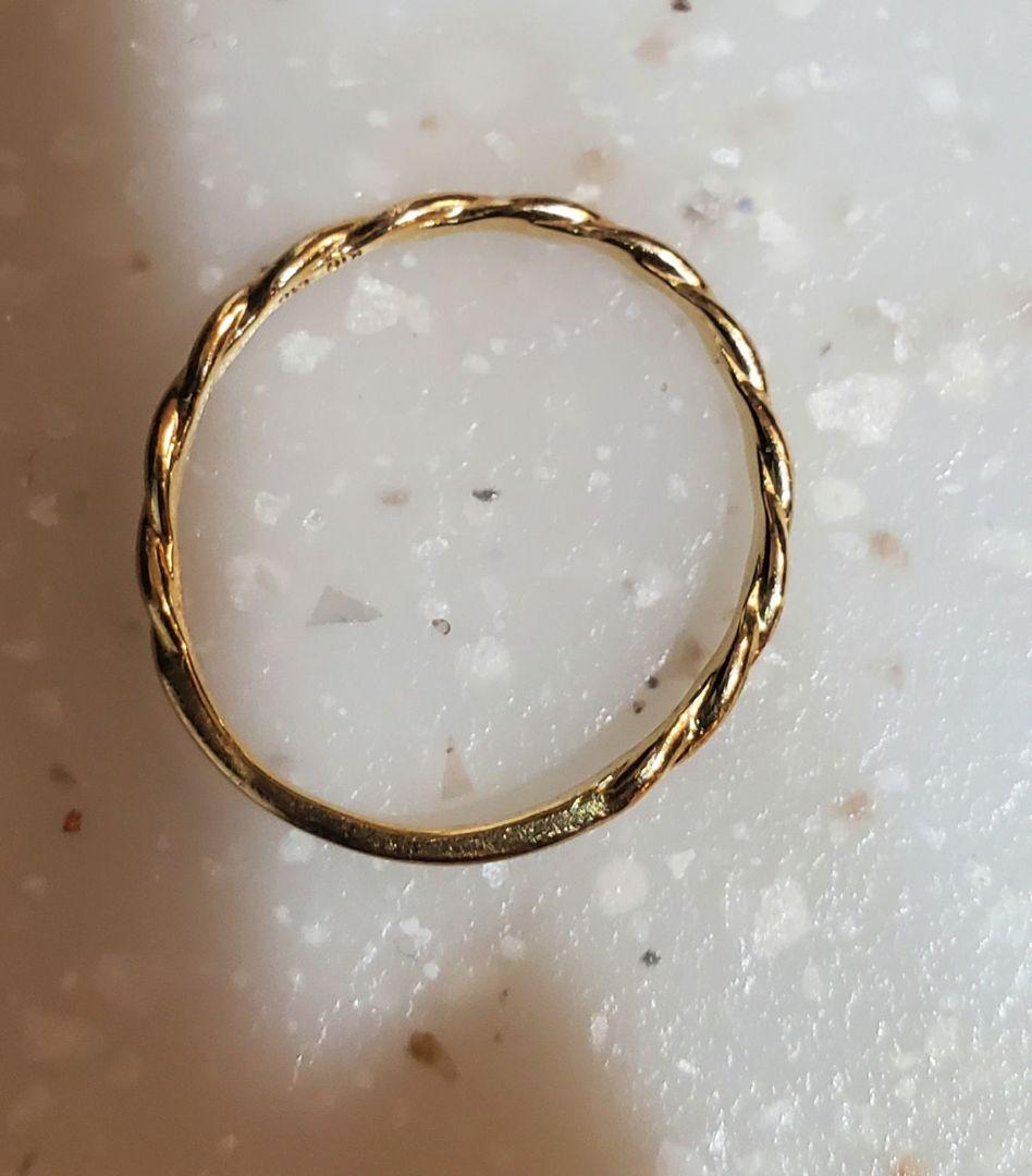 ete K10 YG レイヤード ツイストリング 13号