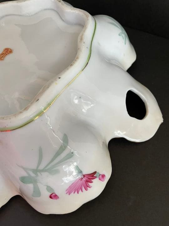 オールドノリタケ　花柄菓子鉢