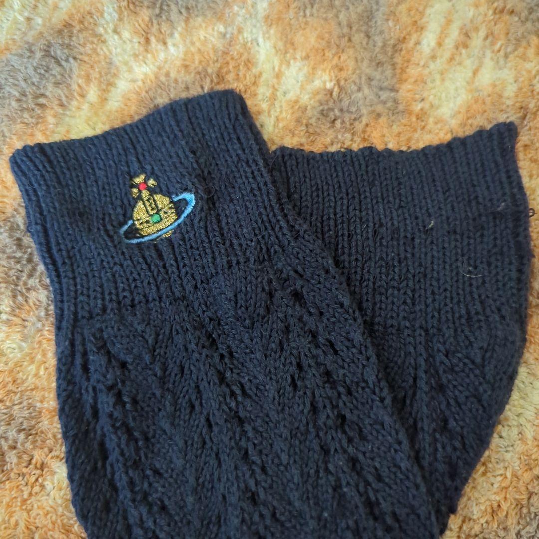 値下 レア ヴィヴィアンウエストウッド　クロシェ編み　ニーハイソックス　3本