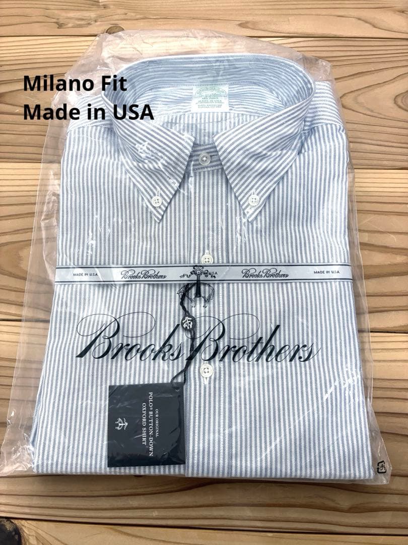 ブルックスブラザーズ ストライプ ドレスシャツ 16-33 USA製