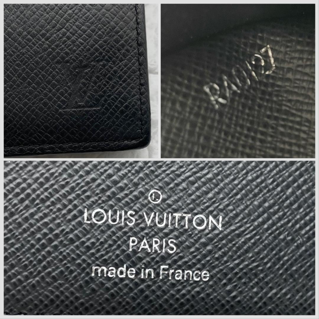極美品✨ルイヴィトン ポルトフォイユアメリゴNM タイガ 折り財布 ブラック