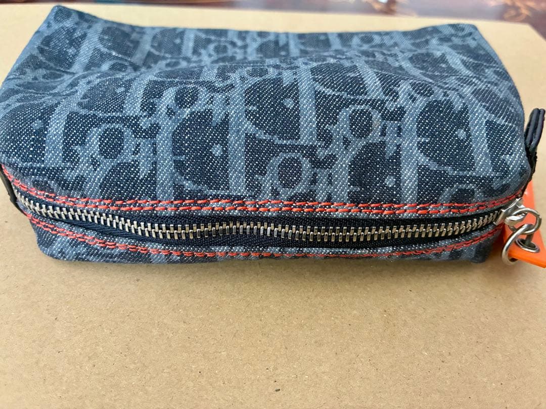 クリスチャンディオール ポーチ デニム トロッター