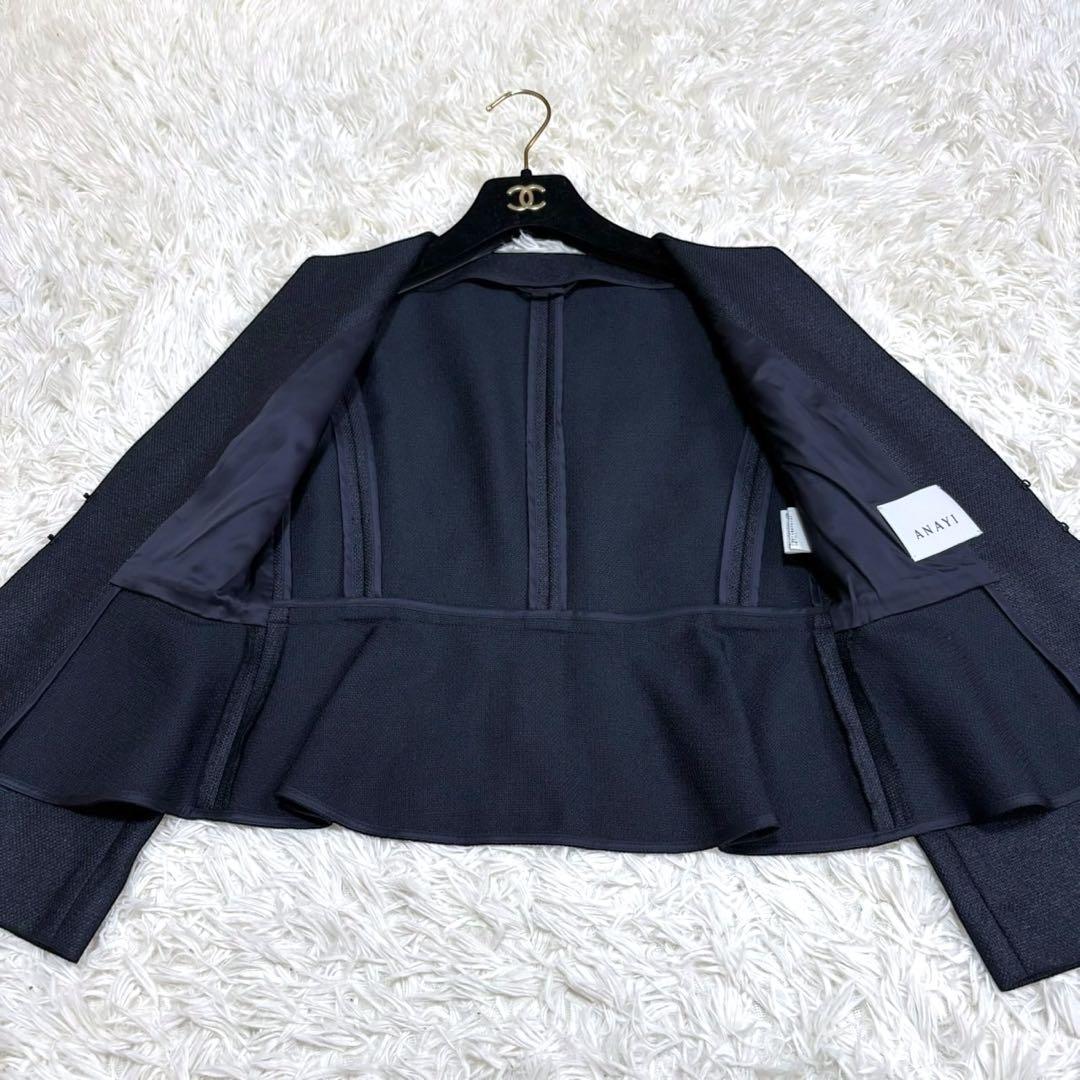 専用 極美品 アナセットアップ スーツ ワンピース ジャケット ネイビー
