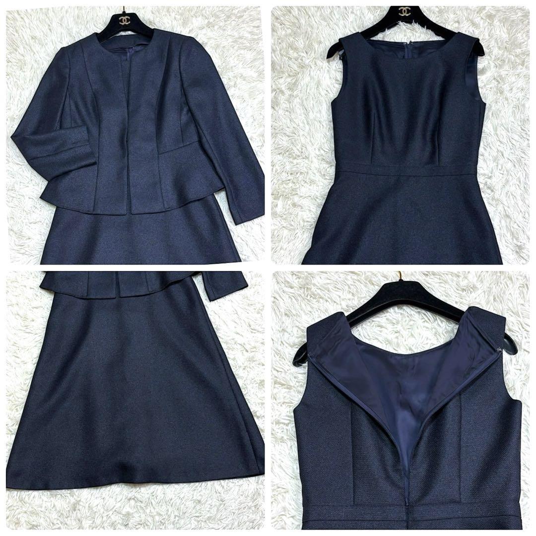 専用 極美品 アナセットアップ スーツ ワンピース ジャケット ネイビー