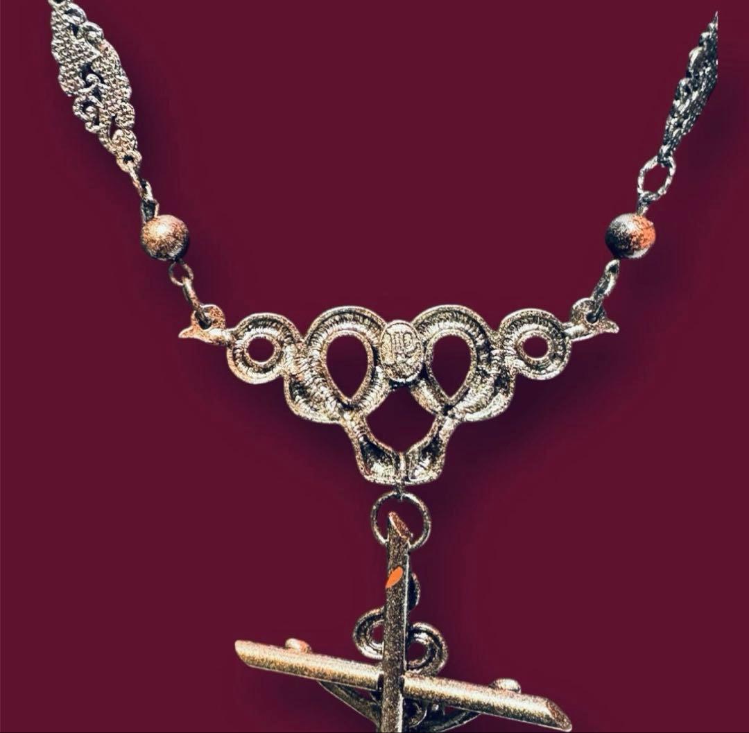 d*7様 1点物★ジャンポールゴルチエ★スネーククロスアンティークブロンズネック