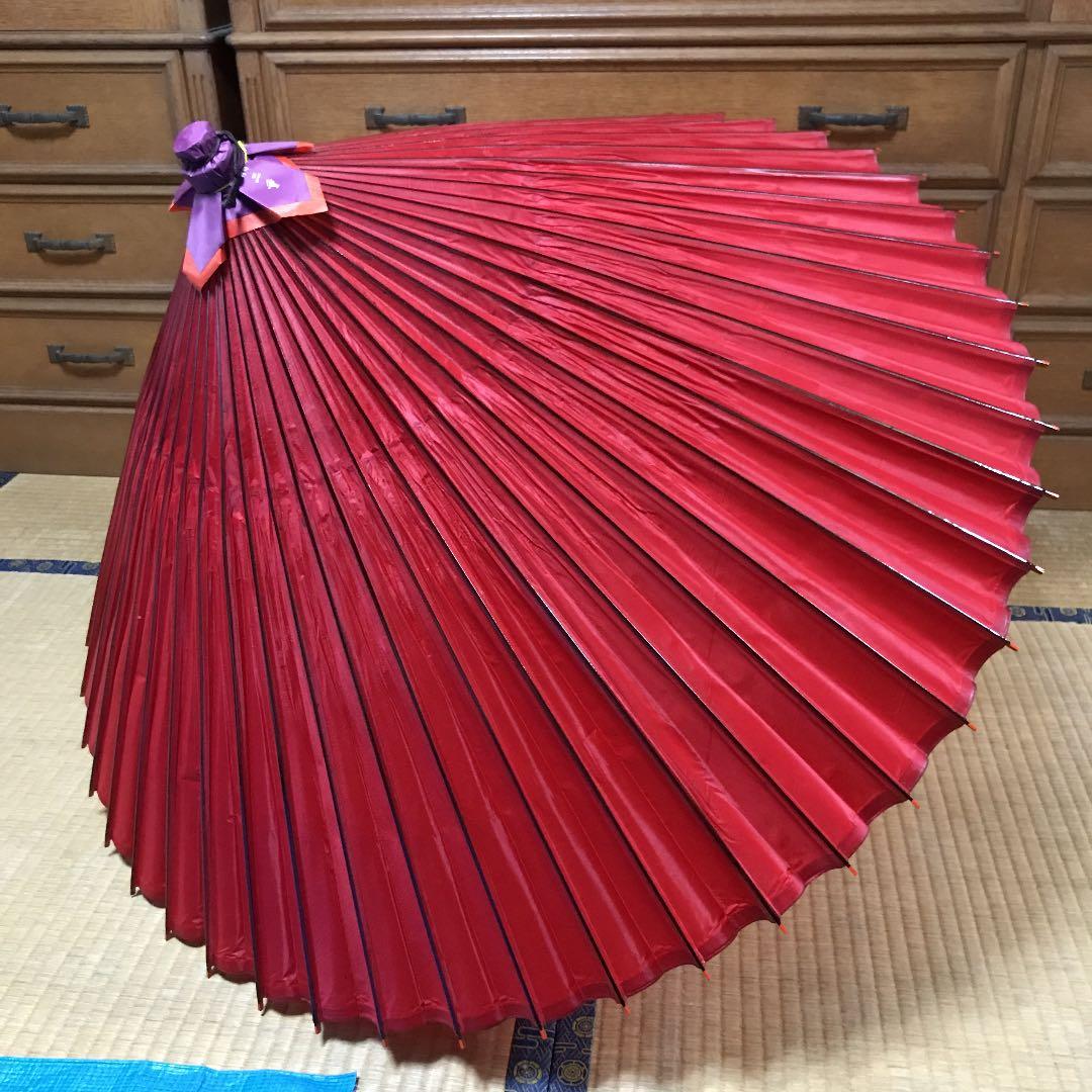 本物　貴重　蛇の目傘（羽二重）ケース付