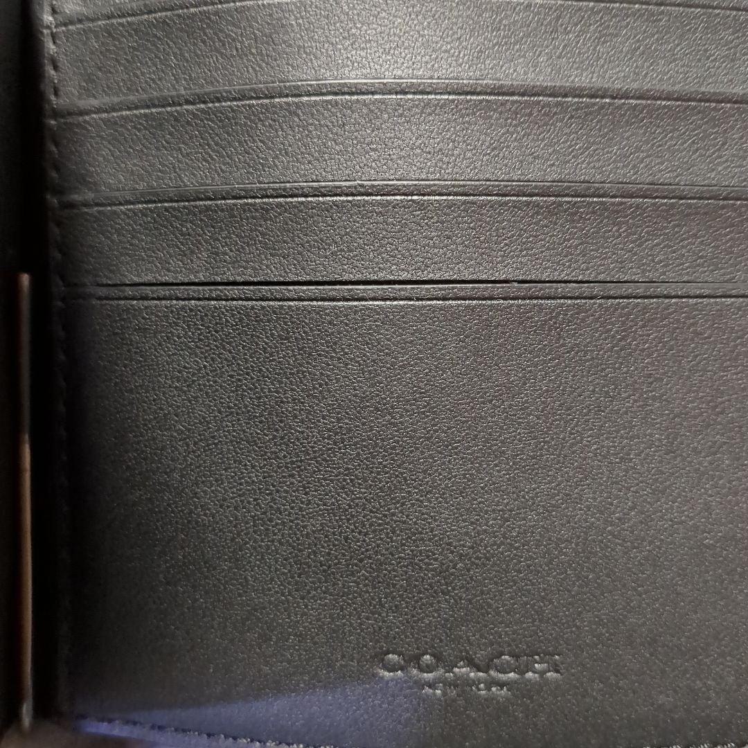 COACH　マネークリップ　折り財布　メンズ　人気の小銭入れ付き