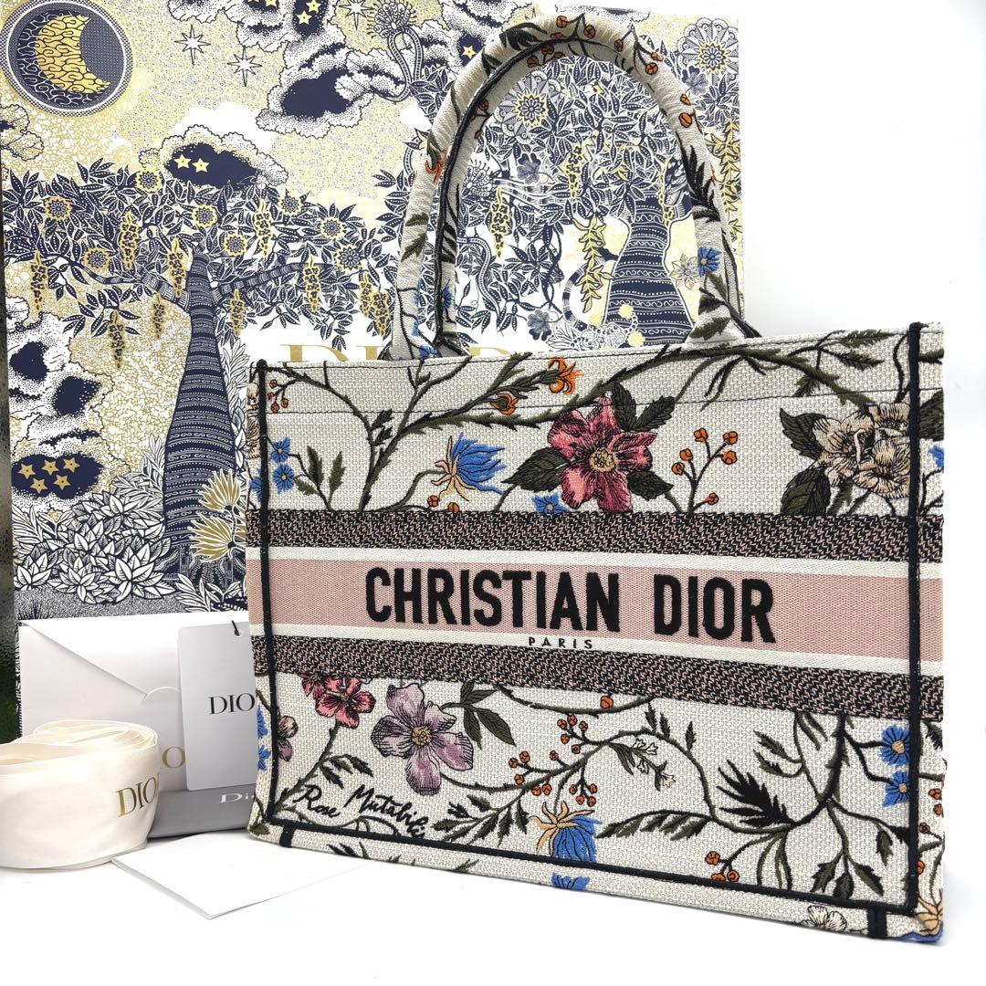 クリスチャンディオール ブックトート ミディアム キャンバス トートバッグ