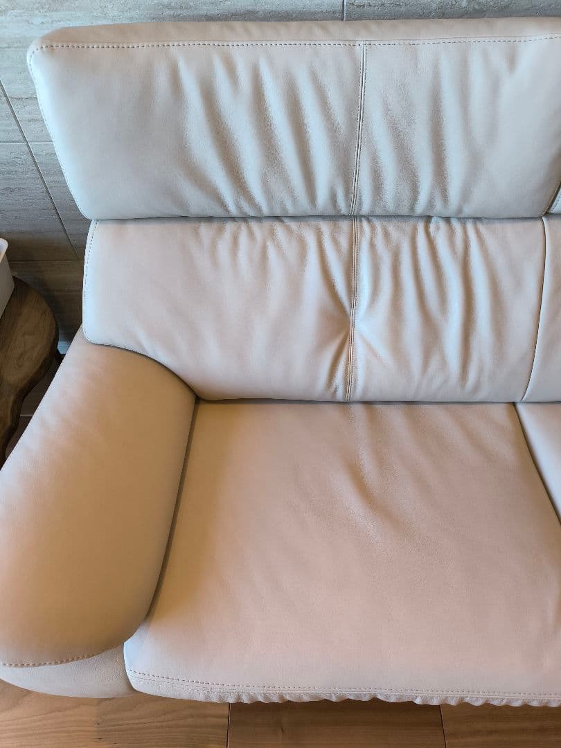 ◆煌ちゃん◆　カリモク　ソファ　2人掛けロング　ZW7322 ホワイト