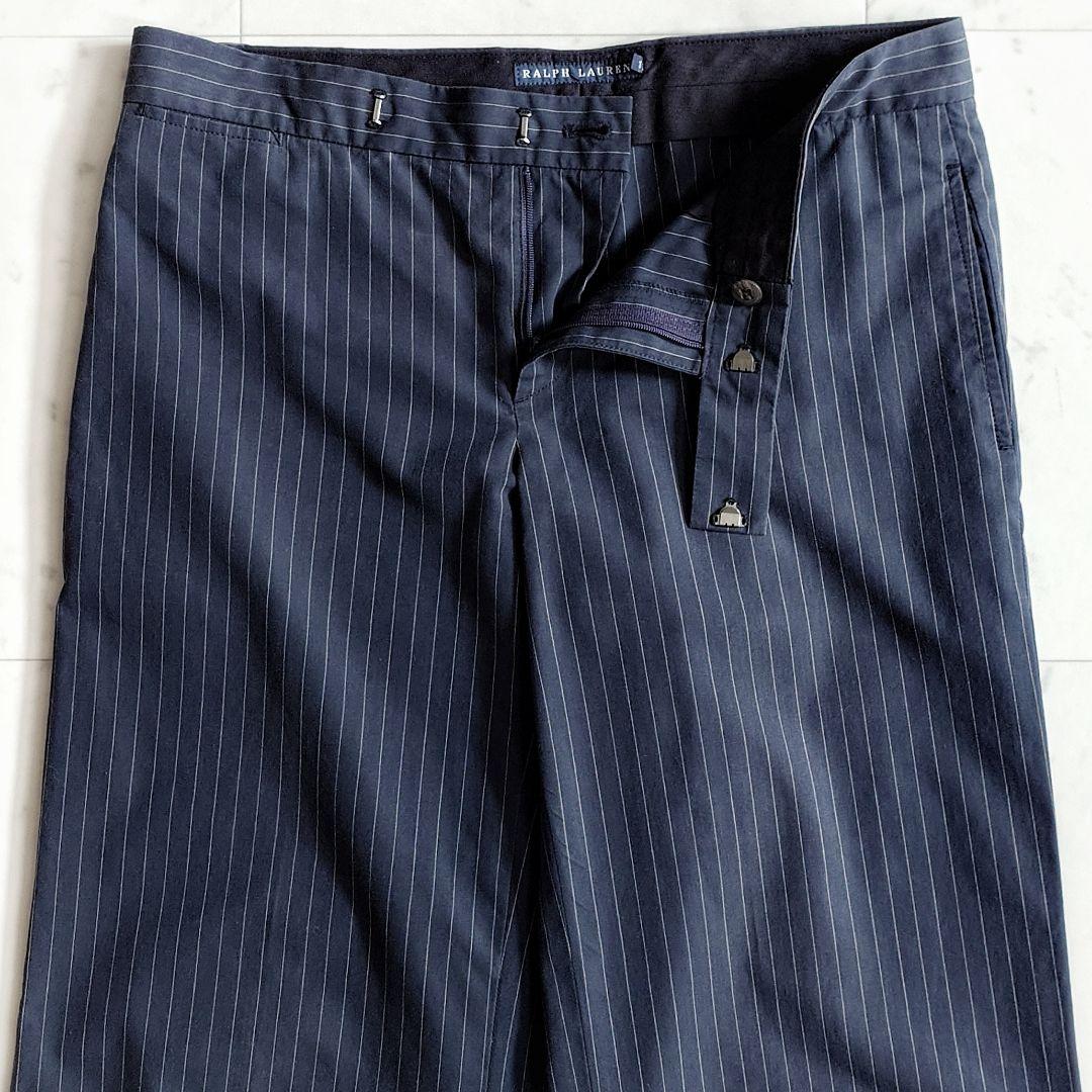 美品【大きいサイズ11】ラルフローレン ストライプ パンツスーツ セットアップ