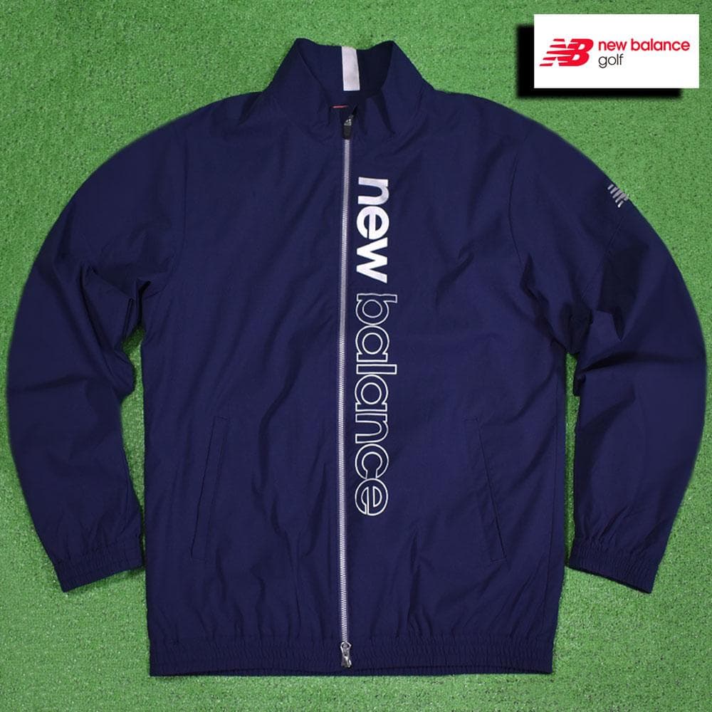 ニューバランス/ゴルフ 防風ジャケット【ネイビー/L】美品！