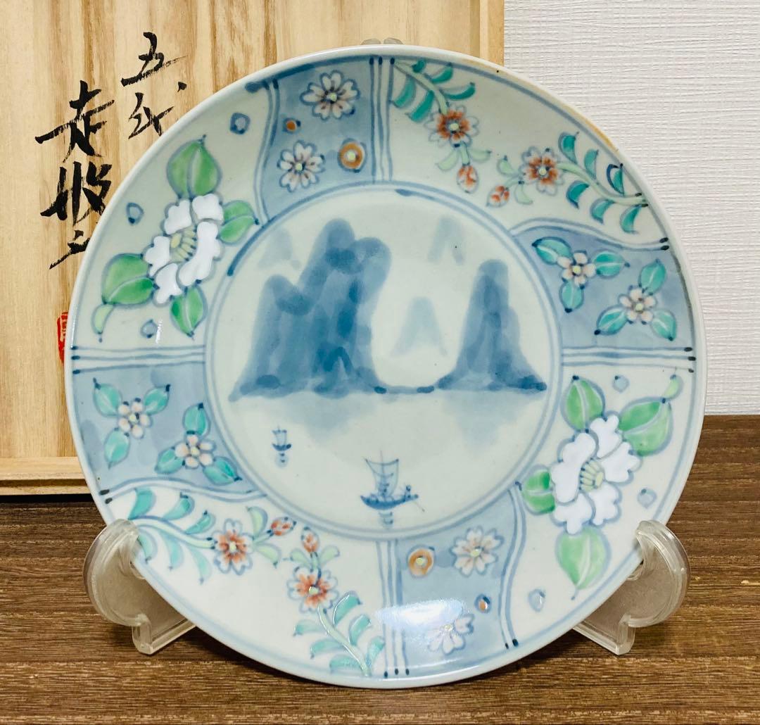 佐藤走波（五代）　鉢　中皿　辻が花文