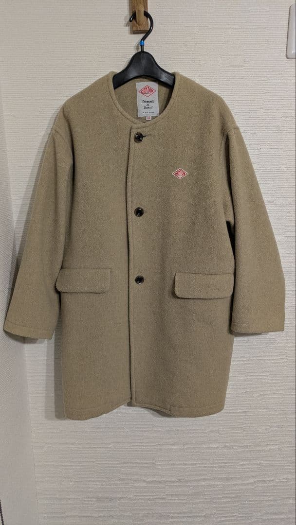 ダントン　ウールライトパイル カラーレスコート WOMEN　36