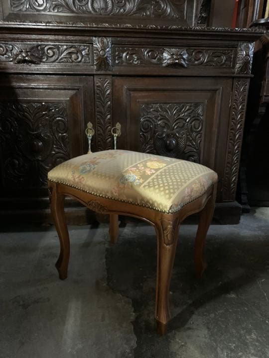 美品　イタリア　アンティーク　レトロ　調　スツール　椅子　イス