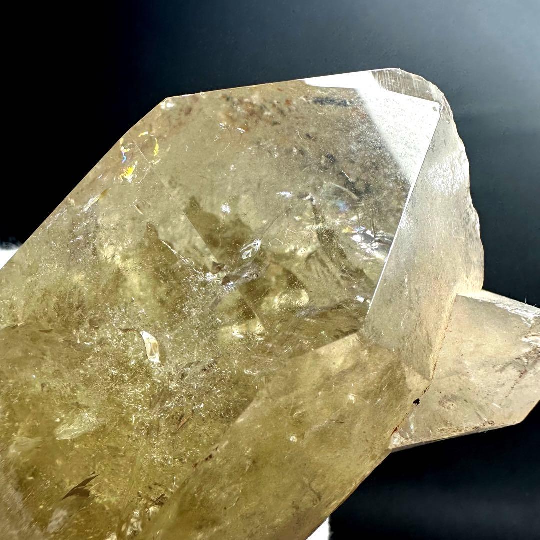 【金運·浄化】レインボー☆シトリン☆黄水晶クラスター☆パワーストーン原石A913