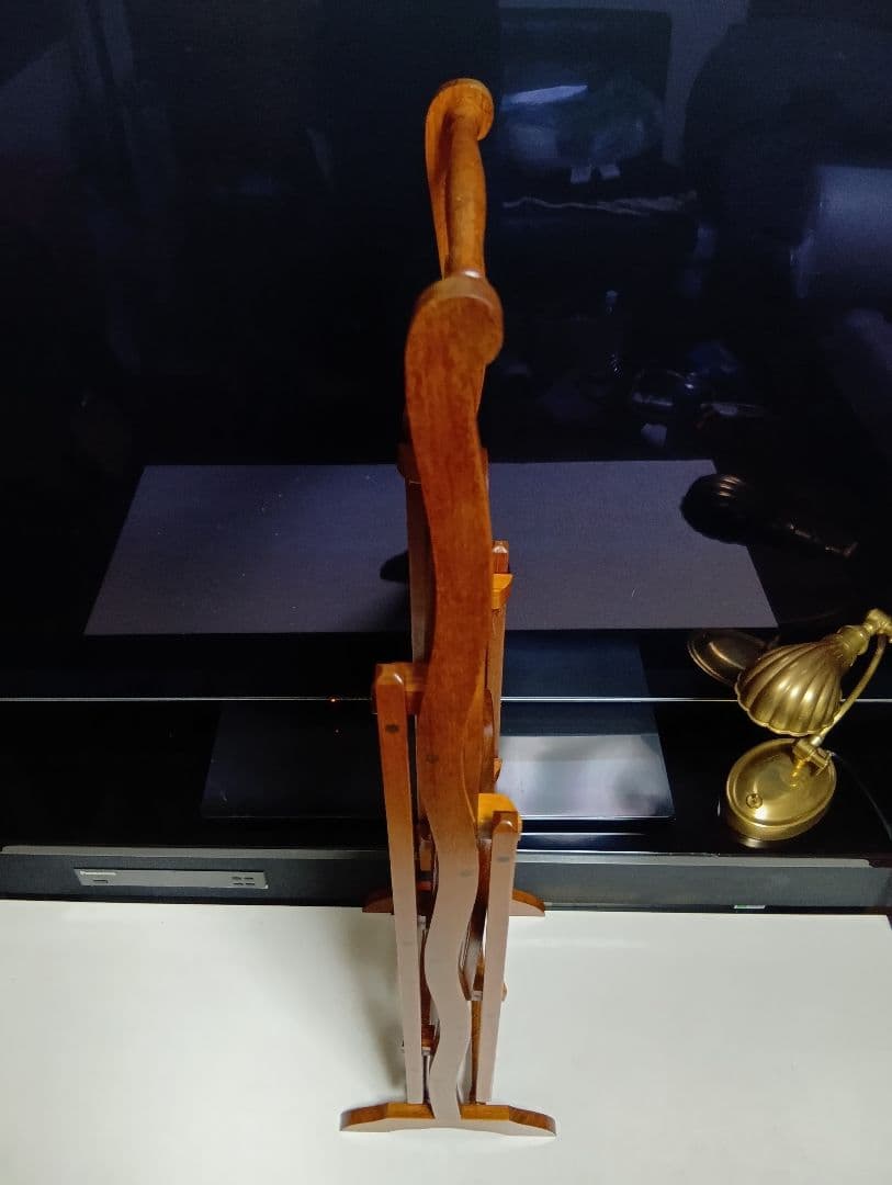 1960's　デンマーク　象嵌　チーク材　フォールディング　オープン　シェルフ