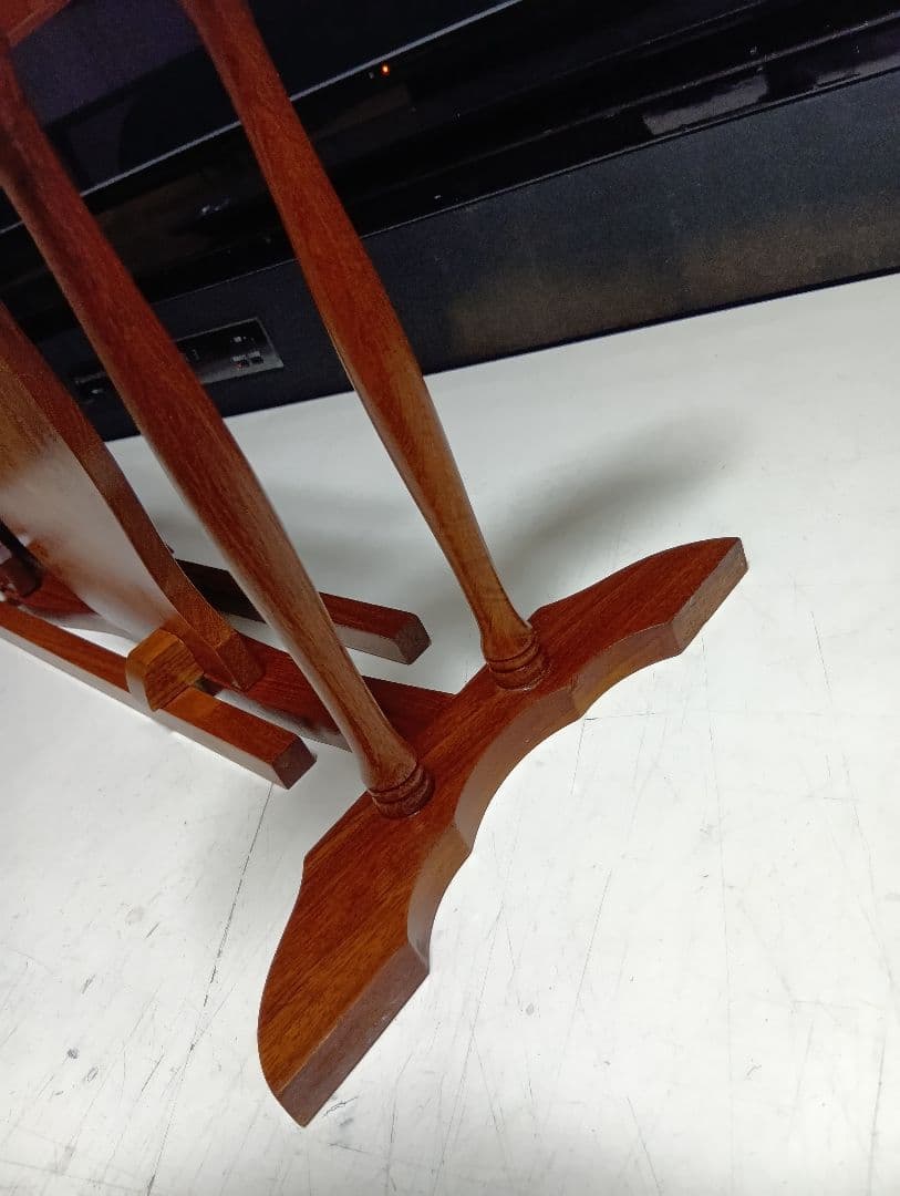 1960's　デンマーク　象嵌　チーク材　フォールディング　オープン　シェルフ