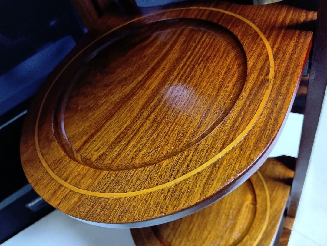 1960's　デンマーク　象嵌　チーク材　フォールディング　オープン　シェルフ