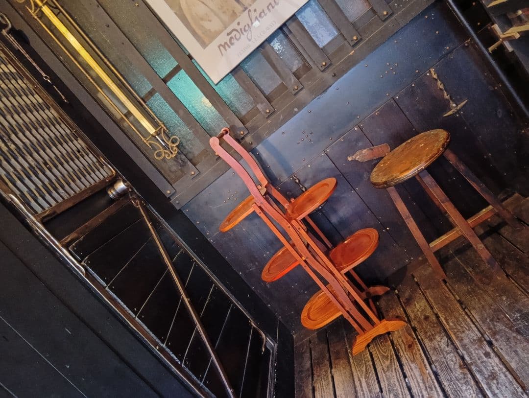 1960's　デンマーク　象嵌　チーク材　フォールディング　オープン　シェルフ