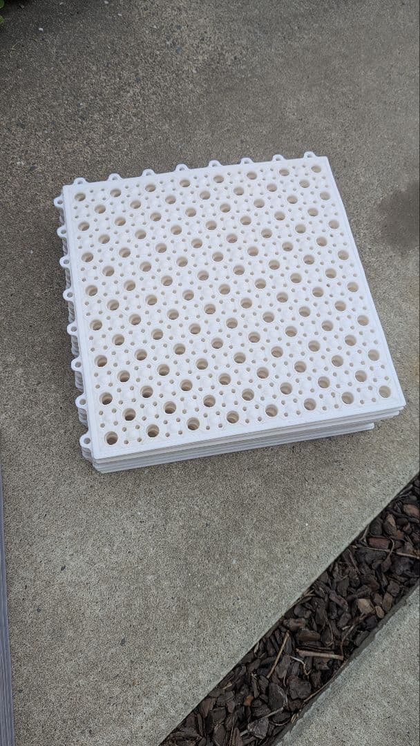 MILIMAT 滑り止めお風呂マット ホウイト20枚＋グレー20枚