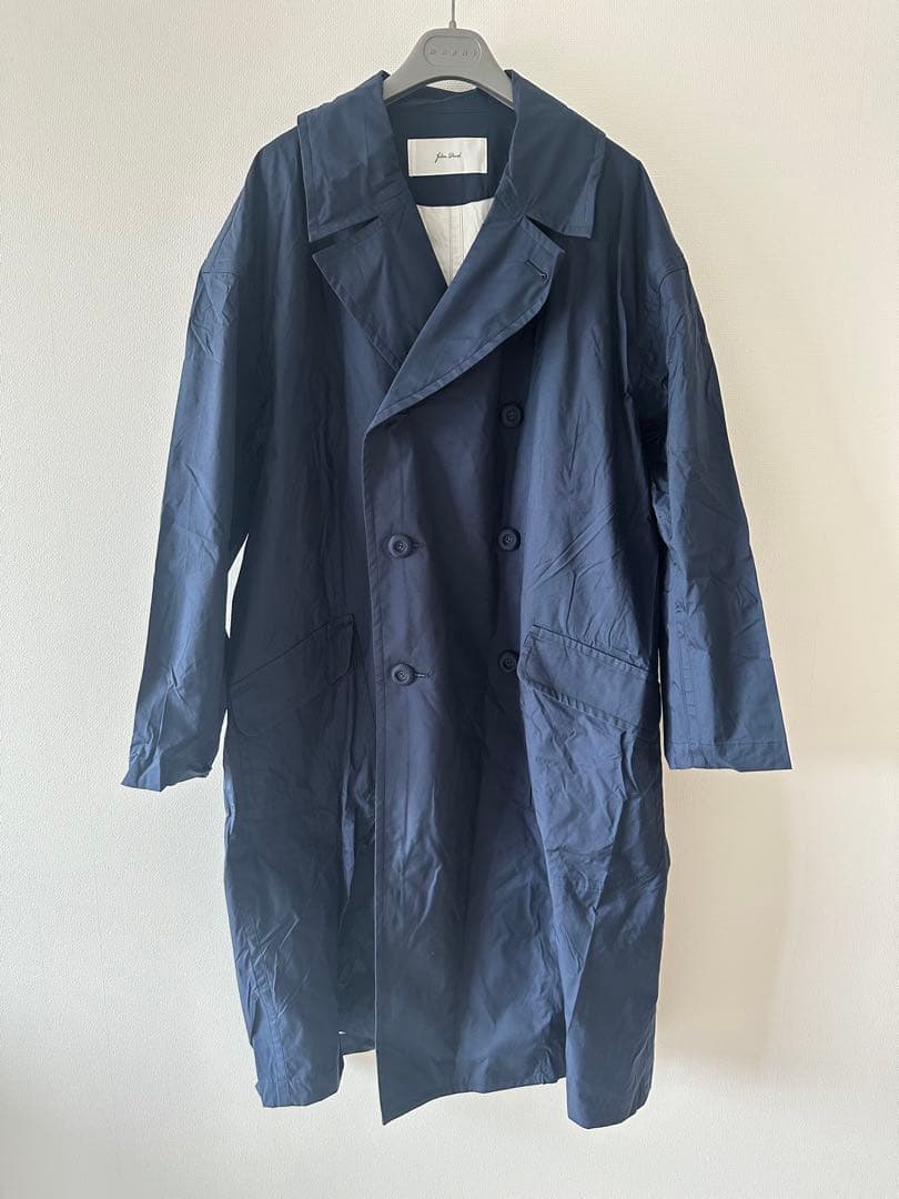 Julien David ネイビー トレンチコート