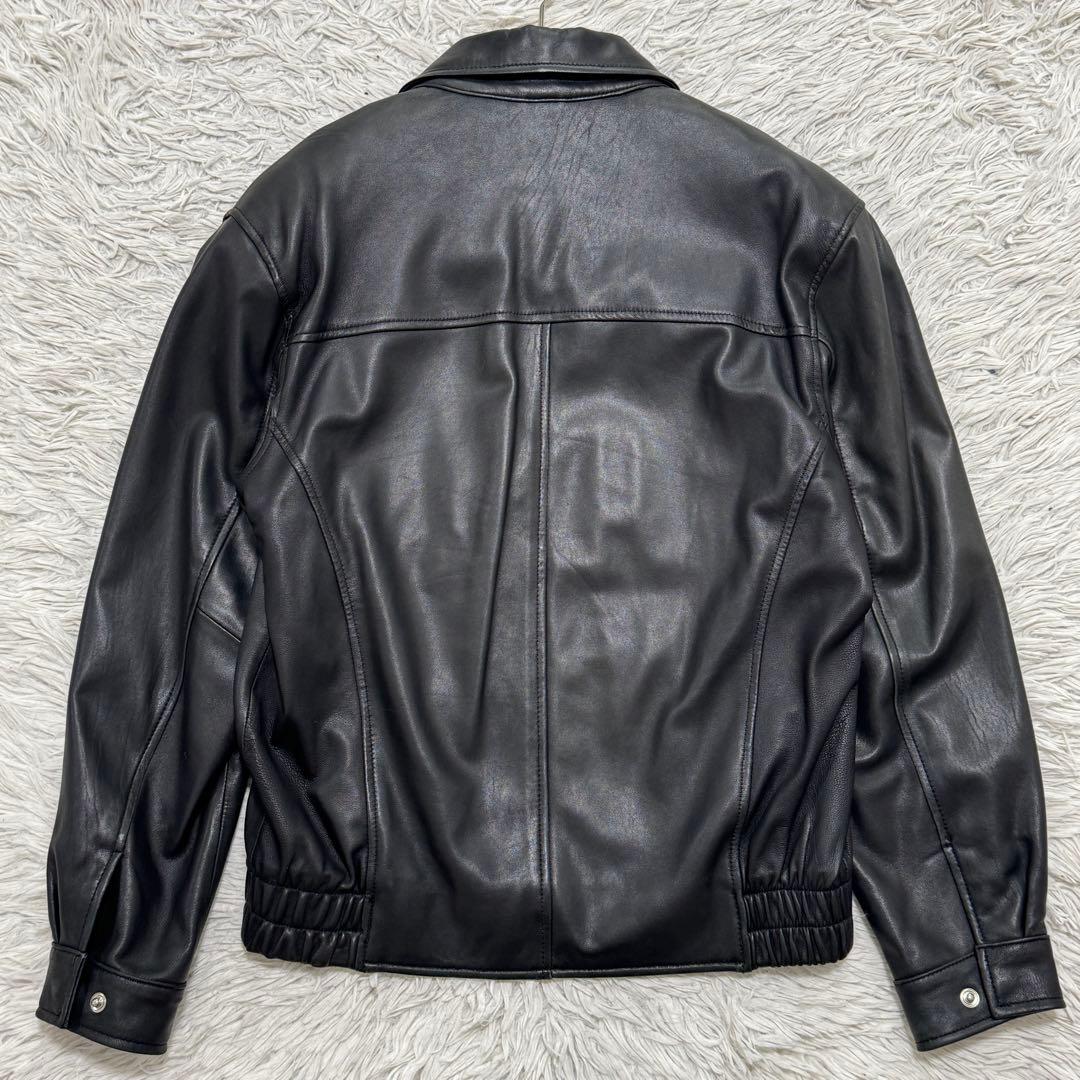 LICORICE ラムレザー 短丈 レザージャケット ブラック 羊革 柔らか