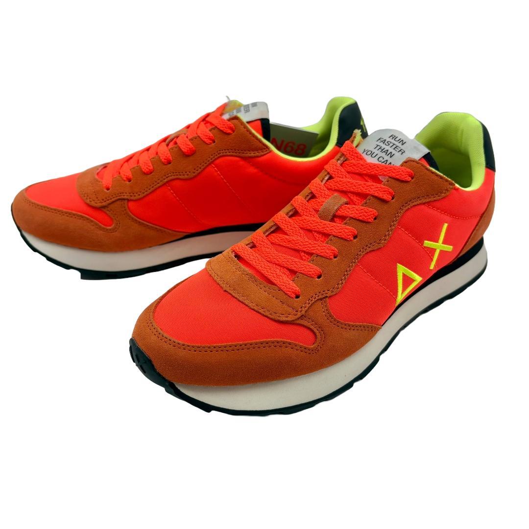 新品■SUN 68 △× ロゴスニーカー■オレンジ Z101-34
