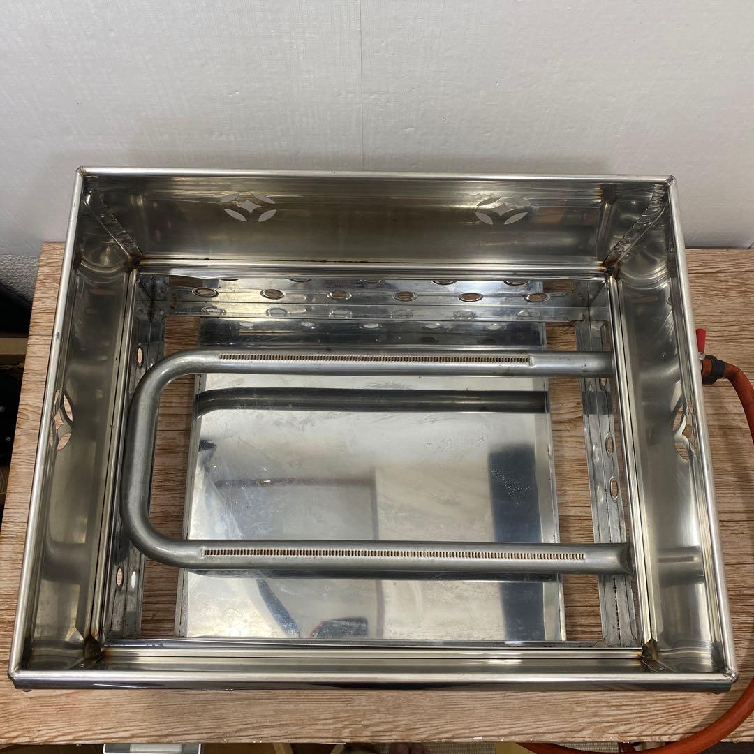 中古品涌井工業 おでんなべ 6ツ切 蓋付プロパン用 約48×38×H31㎝