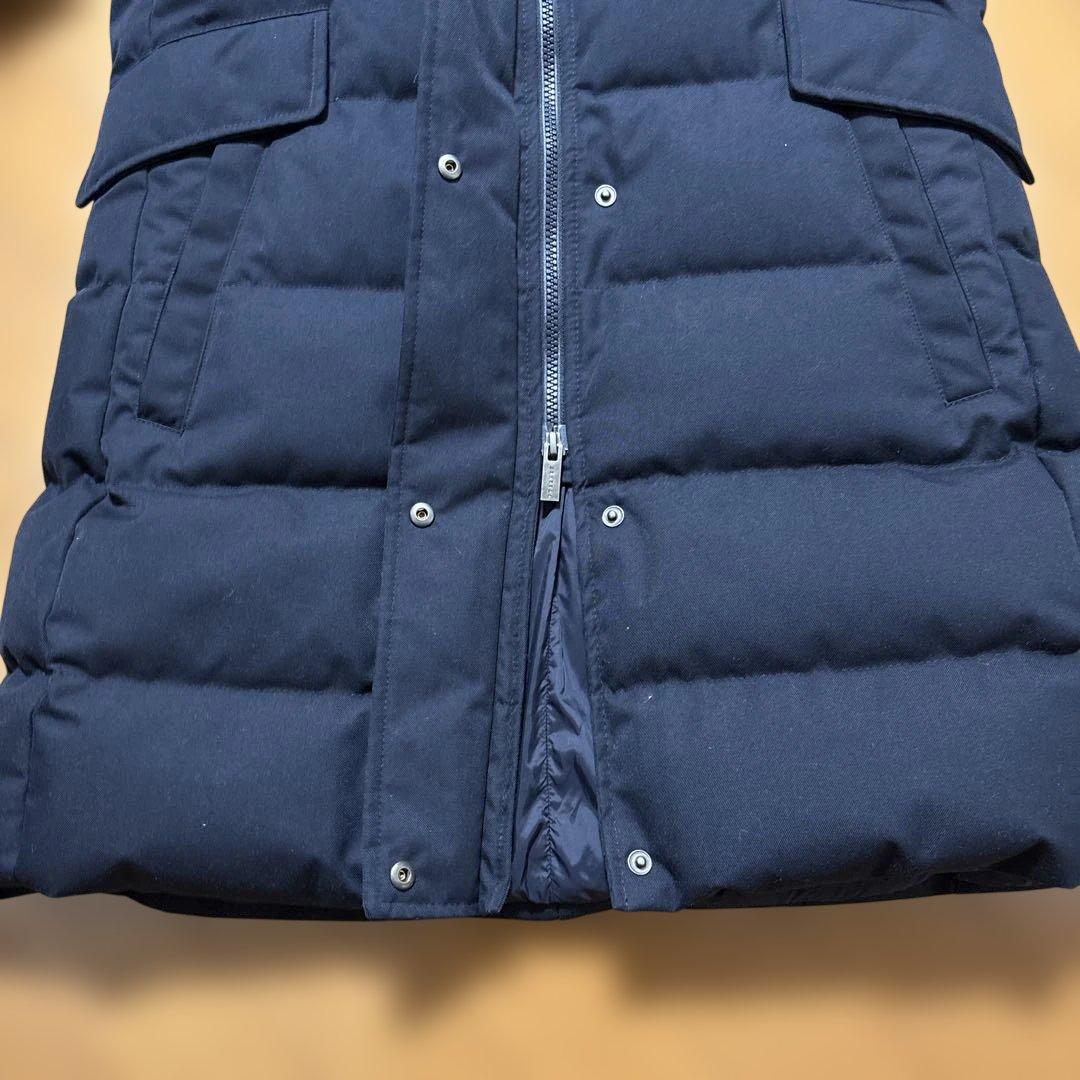 【極美品】PYRENEXピレネックスレディースダウングルノーブルファーネイビー