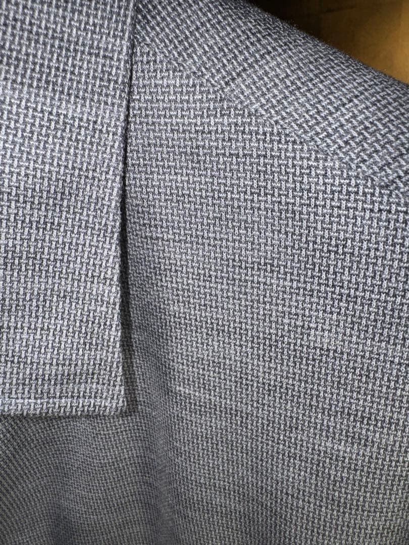 【エンポリオアルマーニ】新品タグ付き定価68,000円ストレッチシャツグレーL