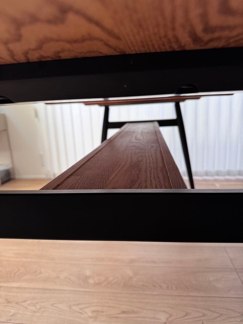 モモナチュラル w165天然木 北欧風 ダイニングテーブル　オーク材