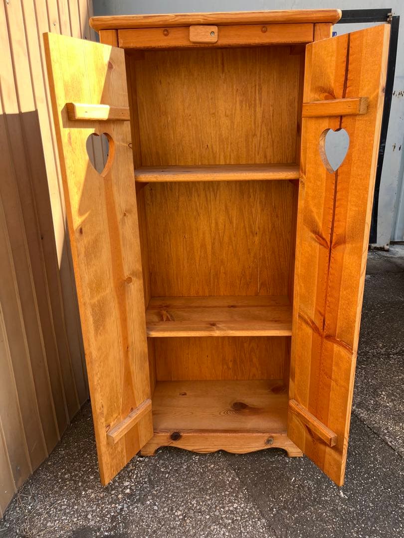 カントリー家具　木製ハート型　キャビネット　アメリカンカントリー 収納インテリア