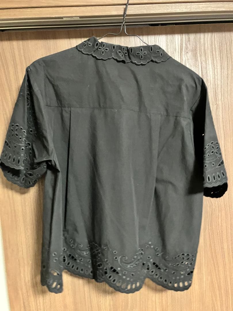 新品未使用★シンゾーン ペイズリー刺繍オープンカラーシャツ★フリー