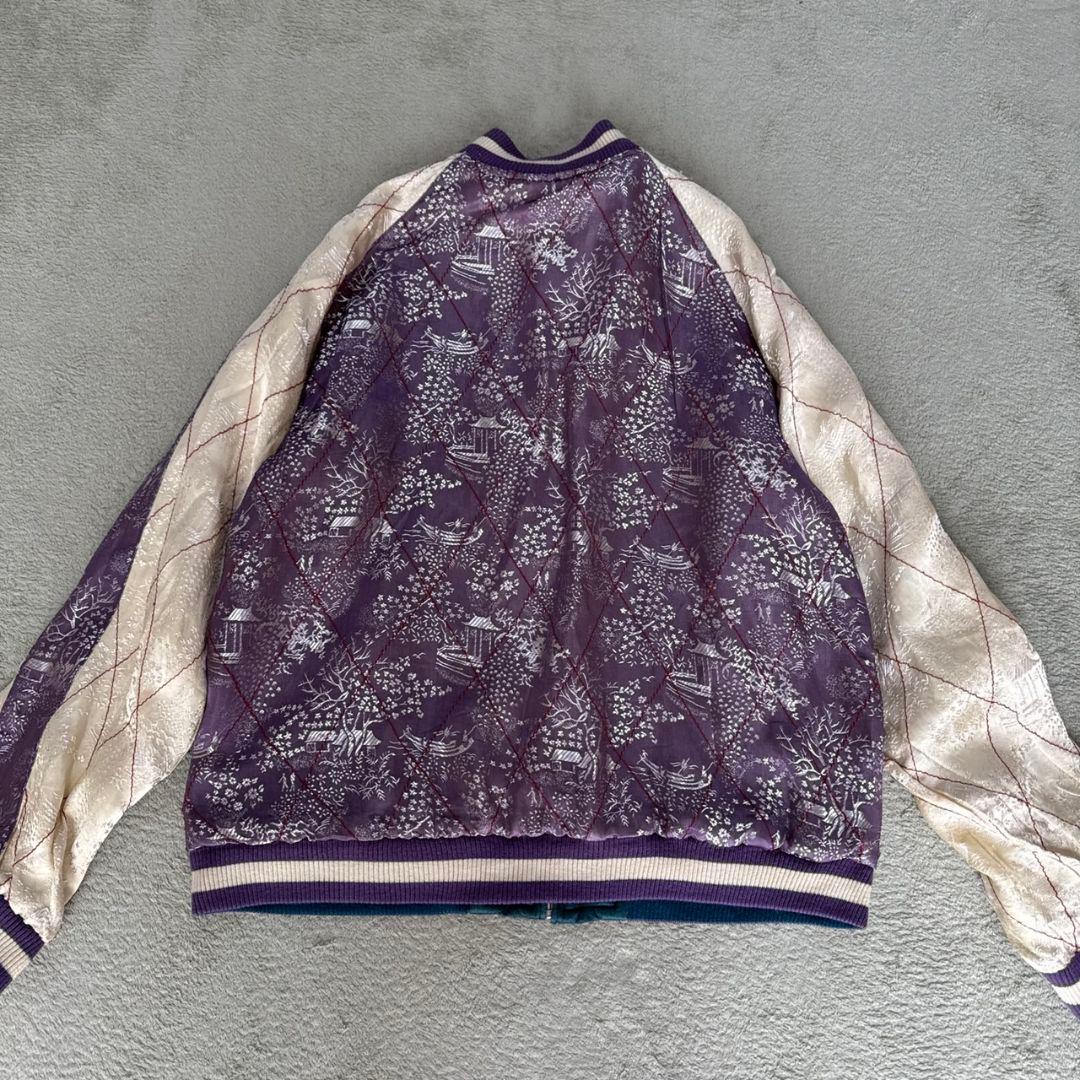 ✨希少✨ 花旅楽団 リバーシブル スカジャン 刺繍 ランチュウ 菊 渋谷龍太