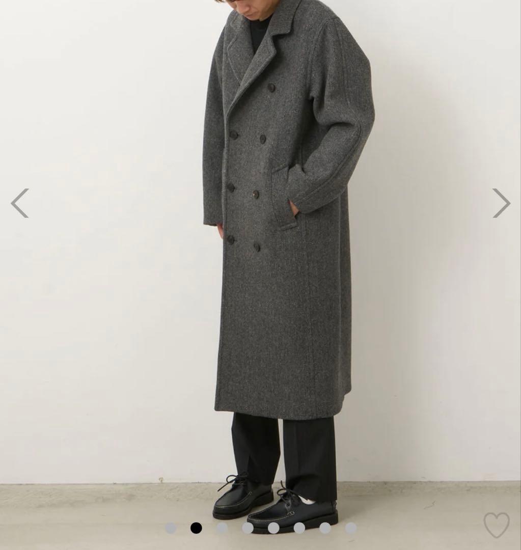 オーラリーAURALLY 25AW SHETLAND WOOLダブルコート