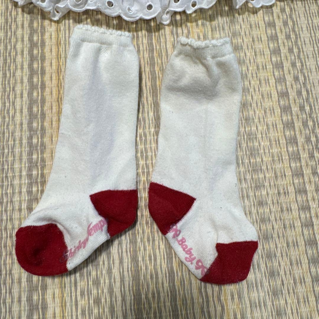 Shirley Temple ハート胸当てワンピース 90 3点セット