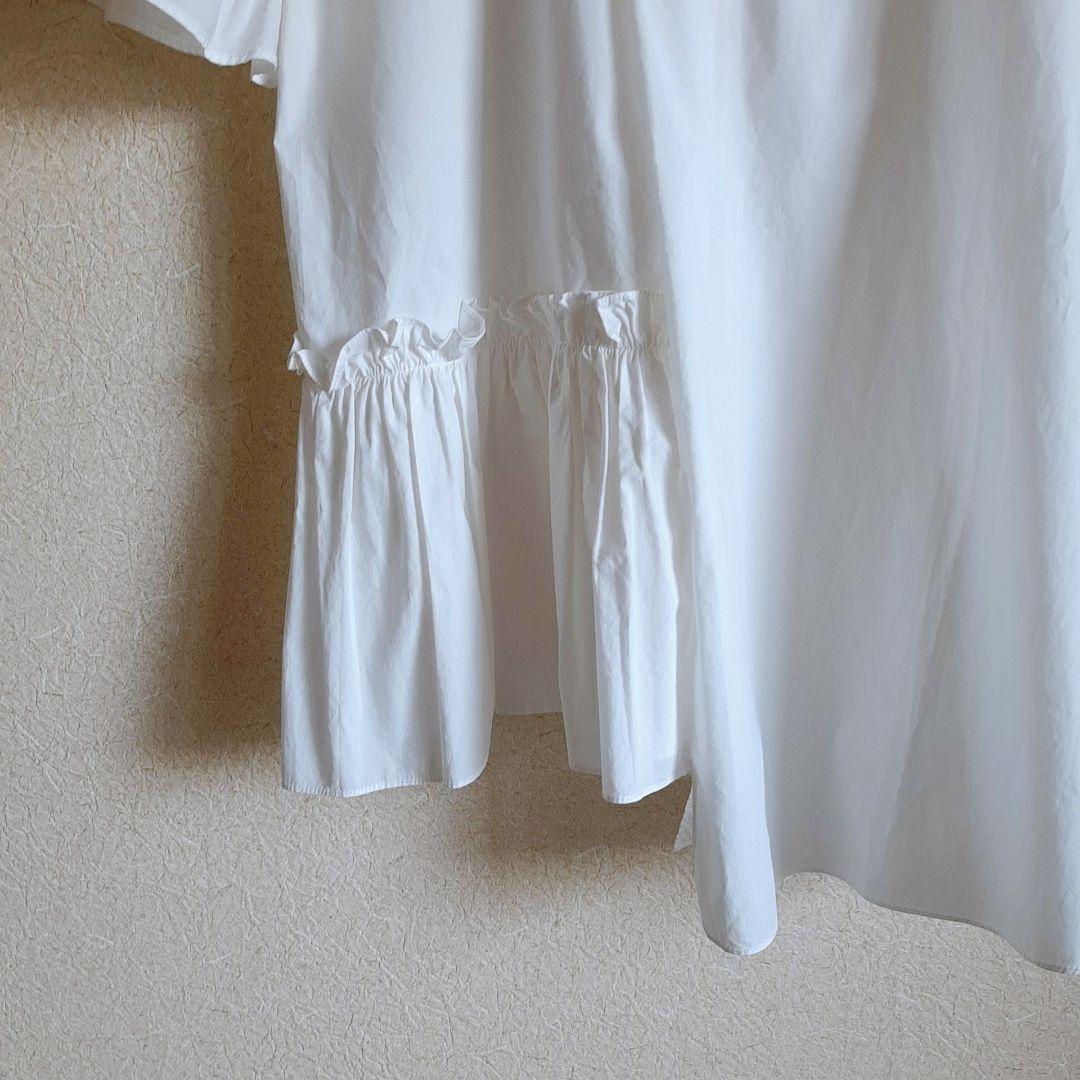 Dignite collier ブラウス&BEARDSLEYパール釦ギャザーBL