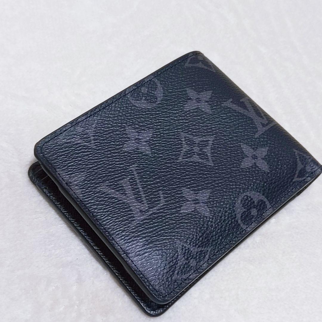 ルイヴィトン　ポルトフォイユ ミュルティプル　モノグラム エクリプス　折り財布