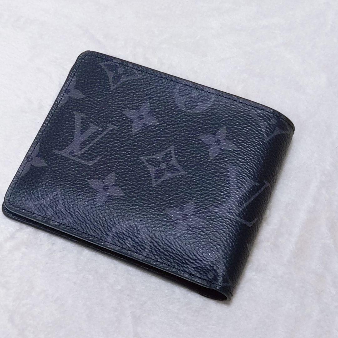 ルイヴィトン　ポルトフォイユ ミュルティプル　モノグラム エクリプス　折り財布