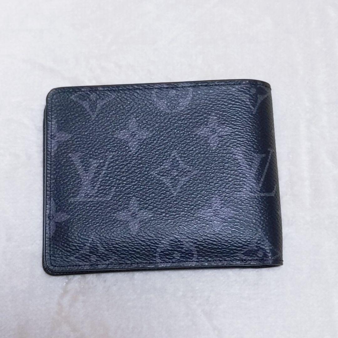 ルイヴィトン　ポルトフォイユ ミュルティプル　モノグラム エクリプス　折り財布