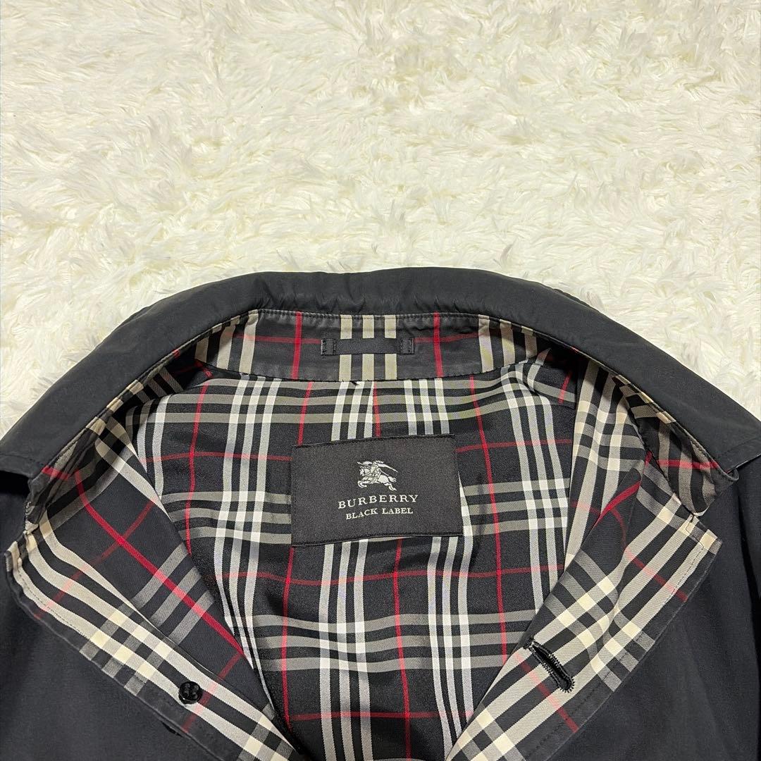 BURBERRY BLACKLABEL ステンカラーコート　黒　L