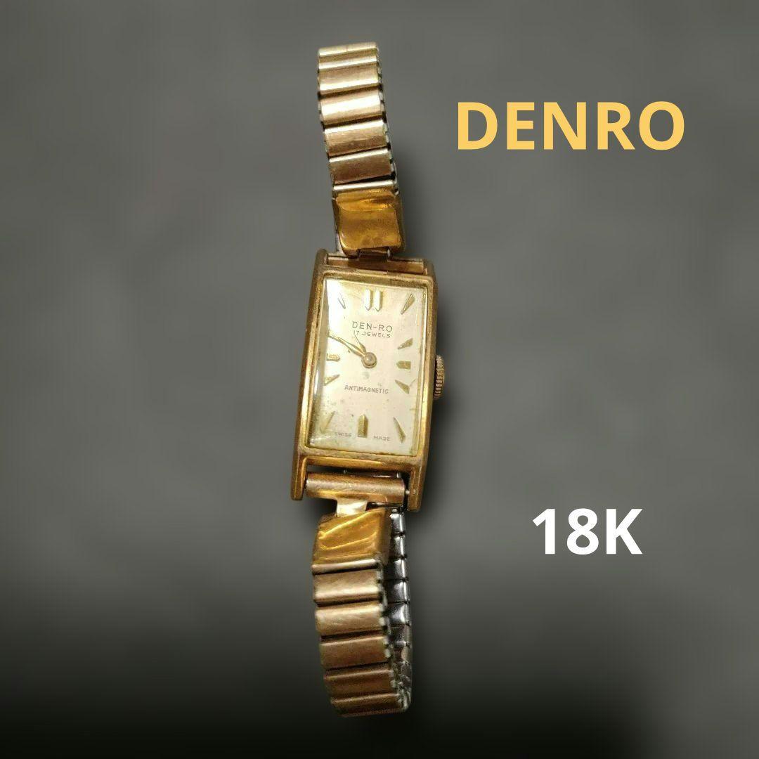 アンティーク　DENRO 18K レディース　腕時計