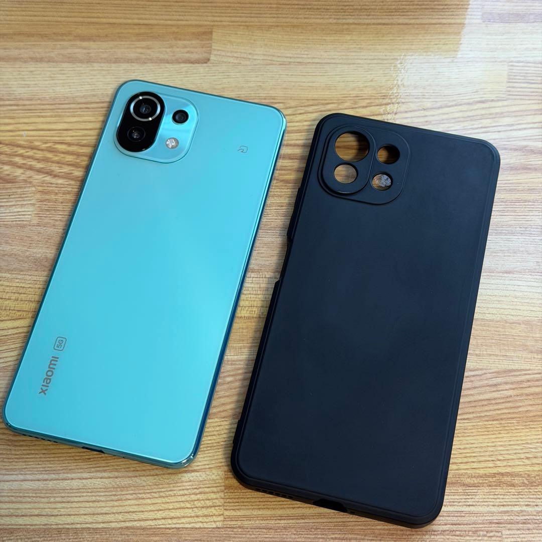 【美品】Xiaomi Mi 11 Lite 5G ミントグリーン SIMフリー