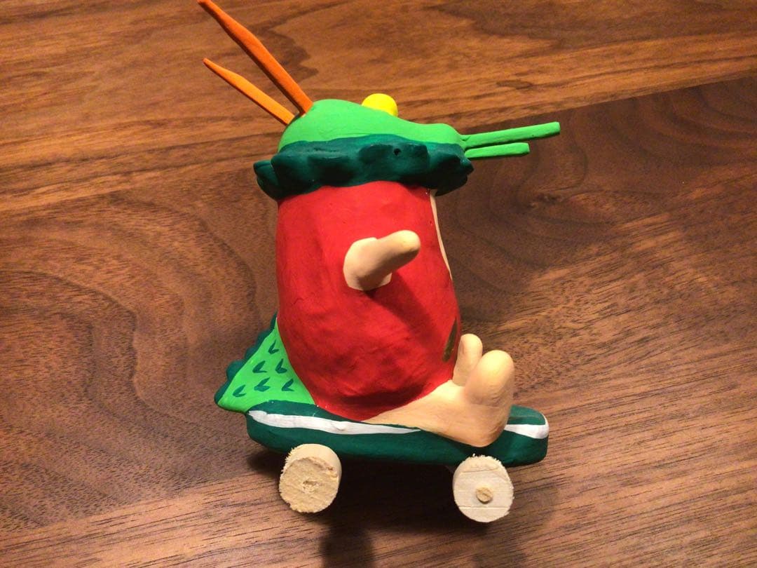 スケボーダルマ　干支　辰　タツ　寿印