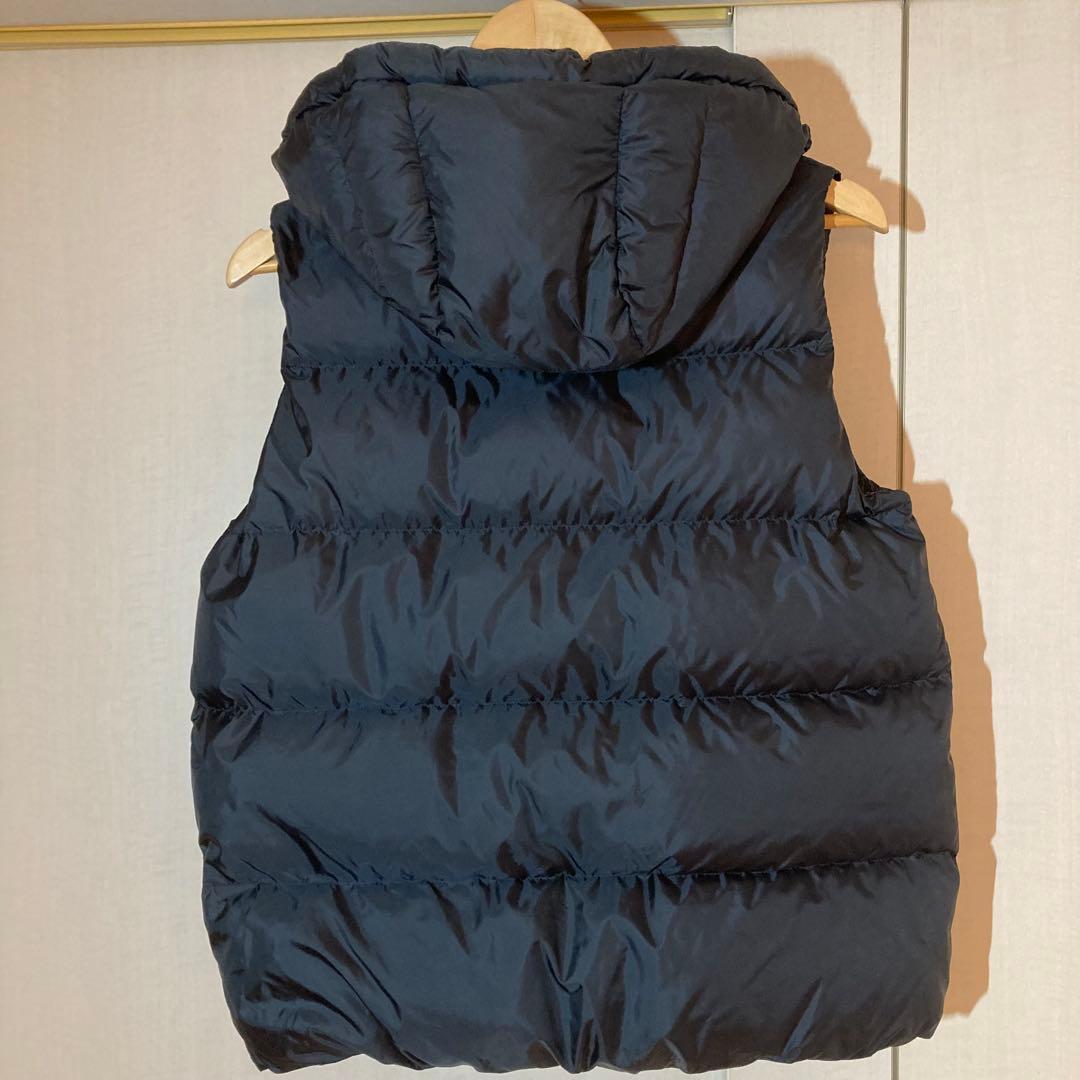 ナノユニバース　nano universe　 西川ダウン ダウンベスト 38 黒