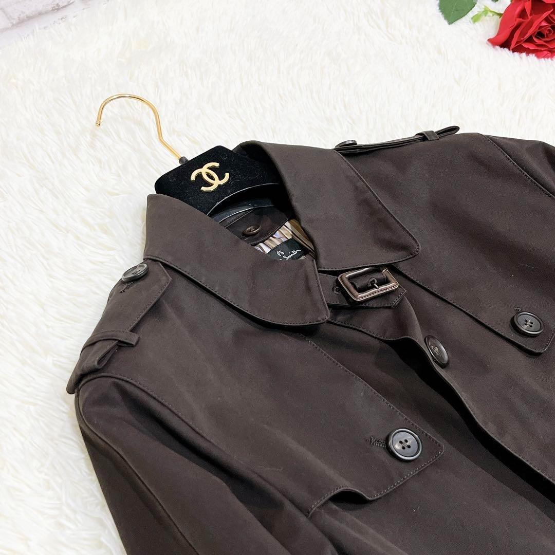 極美品✨　ポールスミス　チェスターコート　ブラウン　ウール　ライナー　カシミヤ