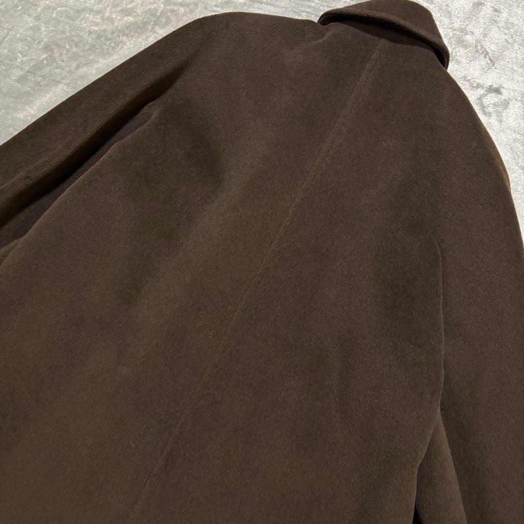 H243 Max Mara マックスマーラ　ダブルチェスターコート　ウール　茶