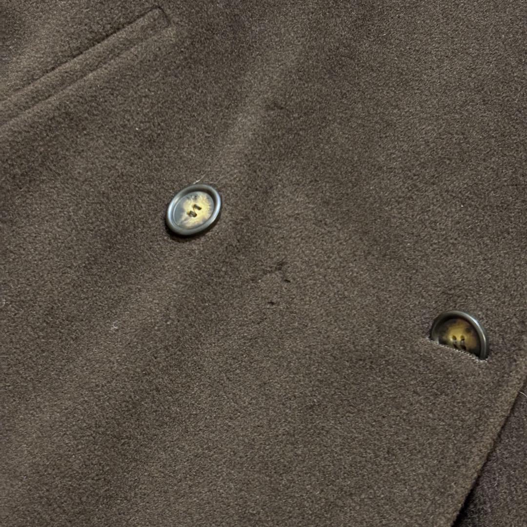 H243 Max Mara マックスマーラ　ダブルチェスターコート　ウール　茶